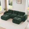 U-shaped Foam Sofa, Tufted Design, 32D High Density Sponge