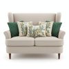 SOGA 5PC Botanical Garden & Meadow Pillowcase Set with Forest Green Diamond pillow Covers