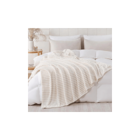 Creamy White Throw Blanket
