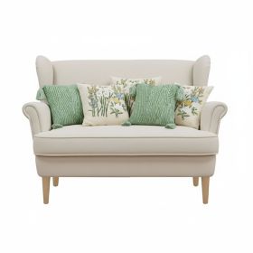 SOGA 5PC Green Decorative Pillowcase Set – Sage Chevron Tassel & Botanical Garden Pillow Covers