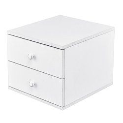 13" Bedroom Nightstand Bedside Cabinet with 2 Drawers