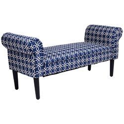53.5" Rolled Arm Padded Bed Bench