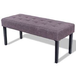 Stylish Durable Linen Ottoman Bench