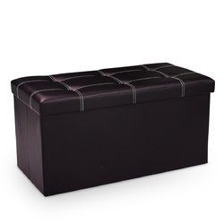 30" Large Folding Ottoman Storage Seat