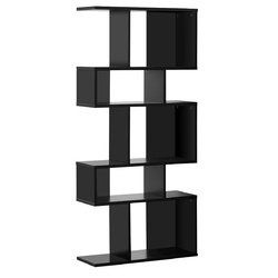 5 Cubes Ladder Shelf Corner Bookshelf Display Rack Bookcase