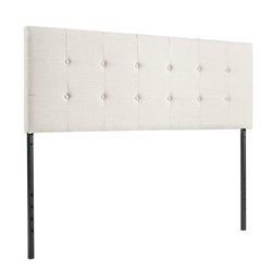 Adjustable Queen & Full Size Linen Fabric Upholstered Headboard