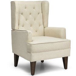 2 in 1 Tufted Rocking Chair Wingback Armchair