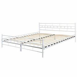 Queen Size Headboard Footboard Furniture Wood Slats Bed Frame