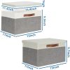 Collapsible Storage Bins Storage Boxes with lid, 2 Pack Storage Baskets with Lid Organizing Clothes