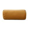 8" x 18" Brown Velvet Bolster Polyester Decorative Pillow