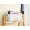 Lines Canvas Storage Basket with Handles