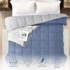Homelike Moment Comforters Queen Size - Blue Duvet Insert Down Alternative Bed Queen Comforter