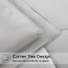 Queen Size Down Alternative Comforter - Quilted Duvet Insert for All Seasons, Soft Lightweight with Corner Tabs, Summer Winter Warm Bedding