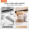 VEVOR Blanket Basket, 67L, Cotton Rope Basket, Woven Basket with Handles