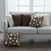 SOGA 6PC Decorative Pillowcase Set – Chocolate Brown Knit, Cream Pom-Pom & Retro Geometric Covers