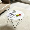 Vega Round Coffee Table White