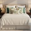 SOGA 5PC Botanical Garden & Meadow Pillowcase Set with Forest Green Diamond pillow Covers