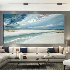 Hand Painted Abstract Seascape Oil Painting (style: 01, size: 100x150)