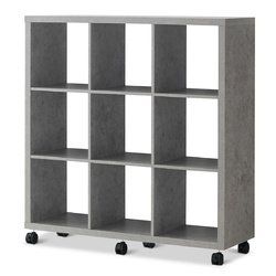8 Cubes Ladder Shelf Freestanding Corner Bookshelf Display Rack Bookcase (SKU: HW61770)