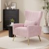 Velvet single sofa chair and modern armchair can be placed in the room, living room and reception room