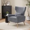 Velvet single sofa chair and modern armchair can be placed in the room, living room and reception room