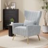 Velvet single sofa chair and modern armchair can be placed in the room, living room and reception room