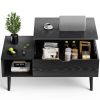 Lift Top Coffee Table Adjustable Storage Shelf Easy Lift Or Lower